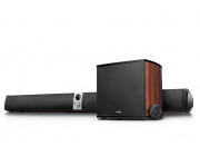 Edifier S70DB Hi-Res Soundbar and Subwoofer 158W RMS,  Audio in: two analog (RCA), optical, coaxial, aux, remote control, wooden